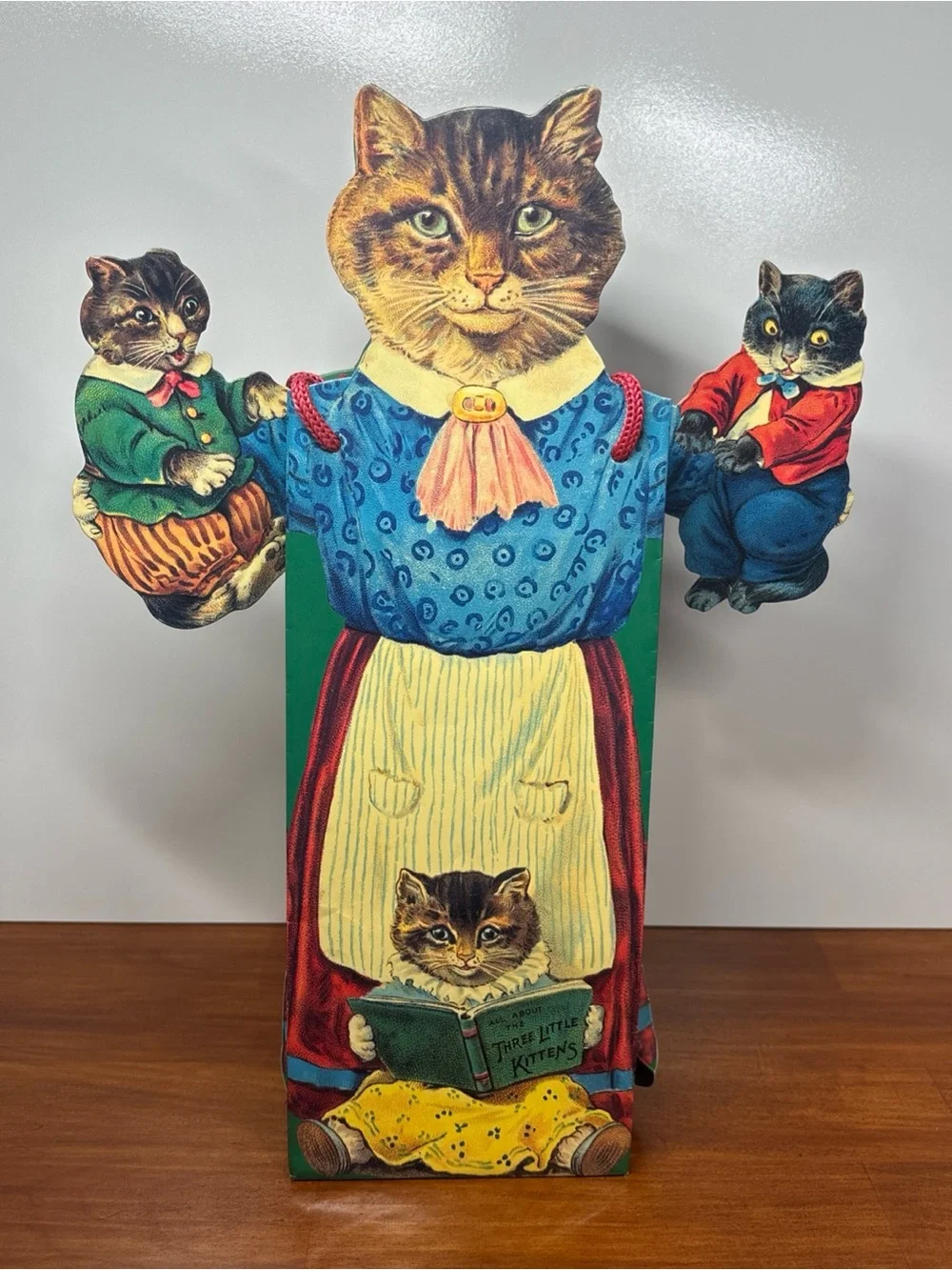 Vtg 1996 John Grossman The Gifted Line Mama Kitty Surprise Tote/ Wine Bag